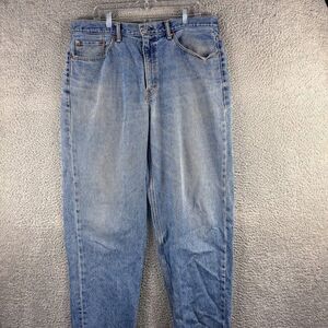 Levis 560 Jeans Mens 38 Blue Loose Fit Distressed Grunge Baggy Skater Worn 38x33